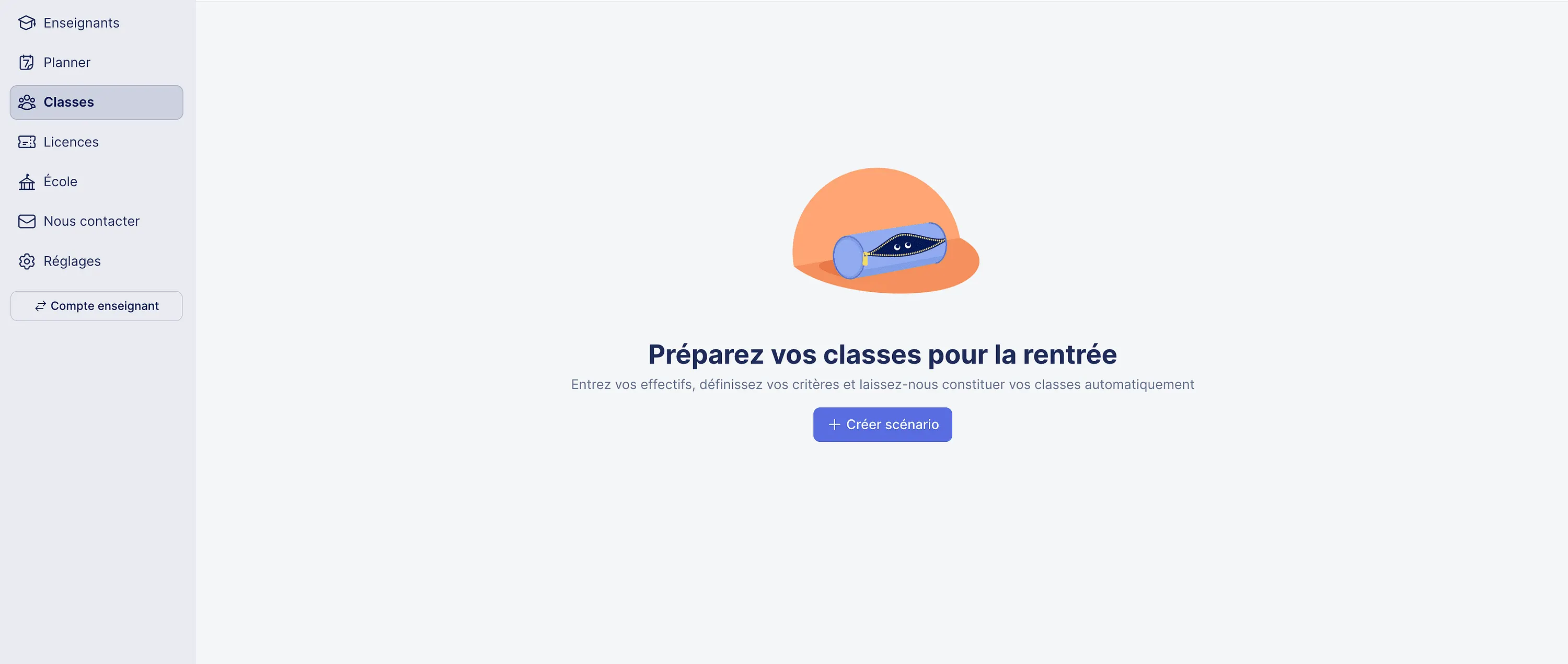 Création d'un scénario