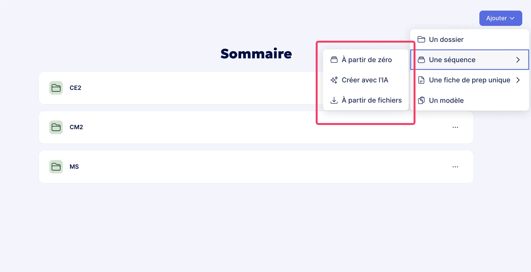 3 options pour créer une séquence