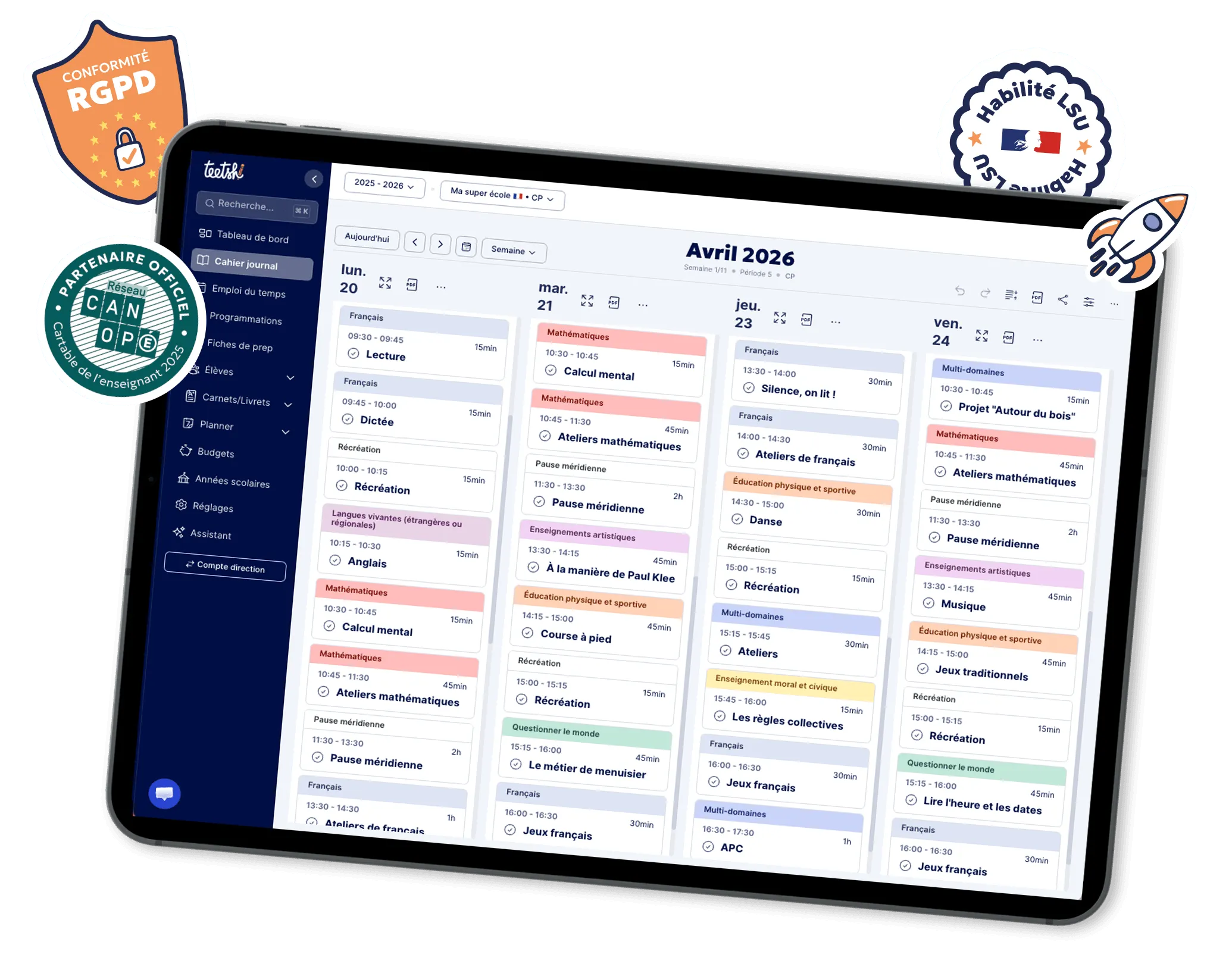 Aperçu Vue App Teetsh 2026 Stickers