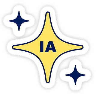 sticker étoile sparkle illustrant l'IA