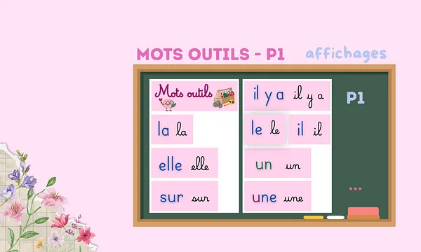 Aperçu 1 mots outils affichages P1 MaitresseRomy