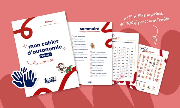 Aperçu Cahier d'autonomie Teetsh CM1 CM2 Période 2