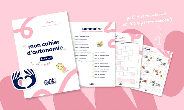 Aperçu Cahier d'autonomie Teetsh CP Période 4