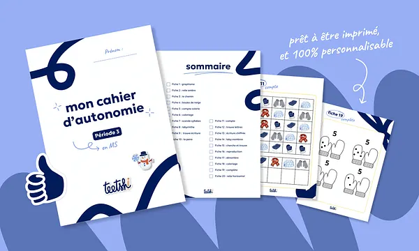Aperçu Cahier d'autonomie Teetsh MS Période 3