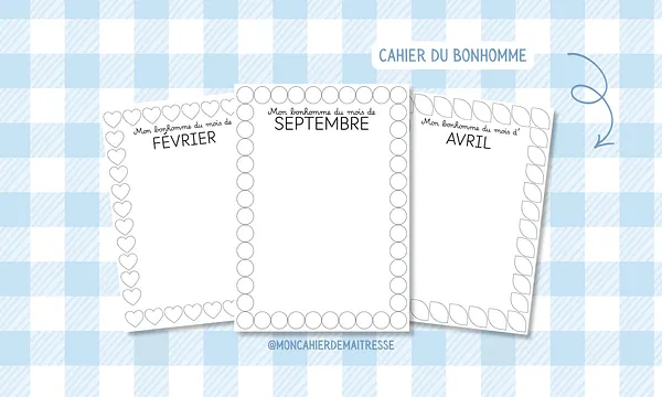 Mon bonhomme du mois · PS MS GS 🎨