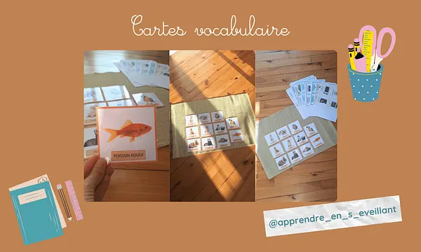 Cartes vocabulaire Apprendre en s'éveillant Vignette 1