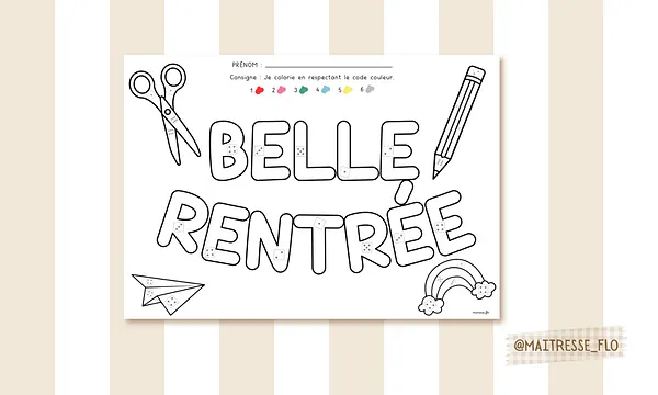 Aperçu coloriage numeration crayons Maitresse Flo Visuel 1