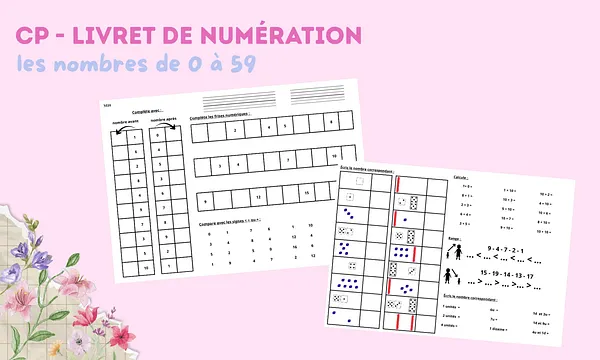 Livret numération CP Maitresse Romy Vignette 1