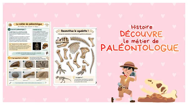 Aperçu Métier de paléontologue La classe de Clémence
