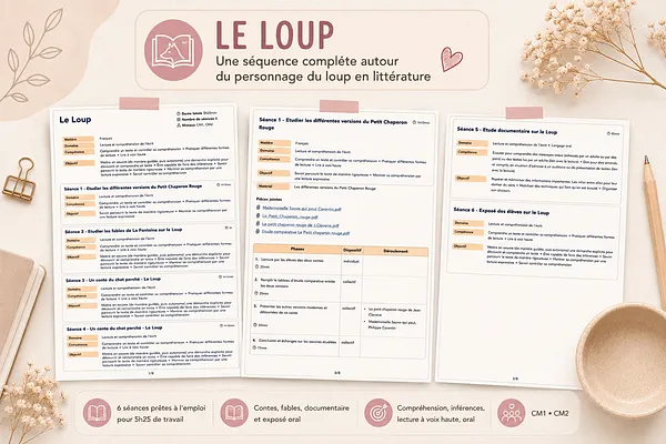 Aperçu Séquence le loup Madame Maitresse