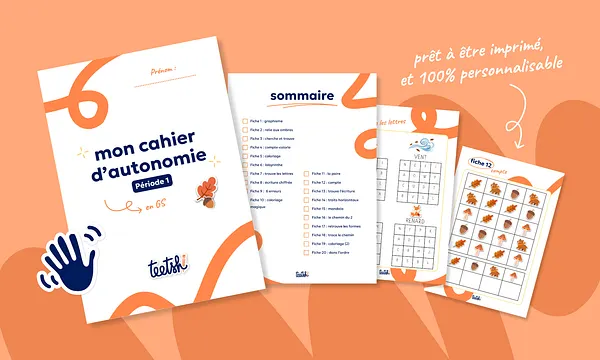 Aperçu Cahier d'autonomie Teetsh GS Période 1