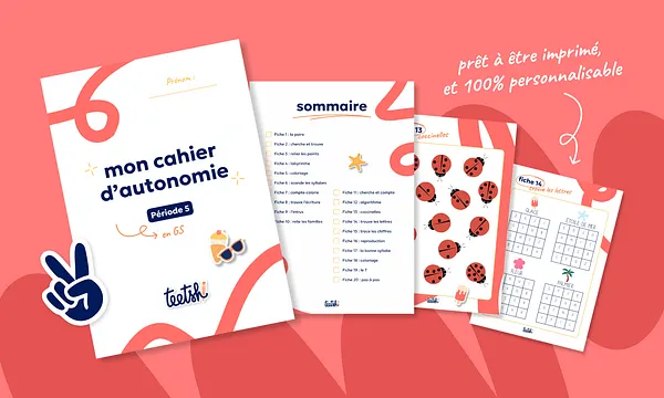 Aperçu Cahier d'autonomie Teetsh GS Période 5