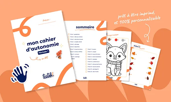 Aperçu Cahier d'autonomie Teetsh MS Période 1