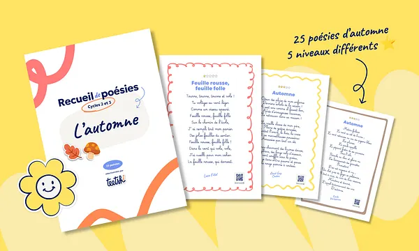 Recueil de poésies « Automne » • Cycle 2 et 3 🍂